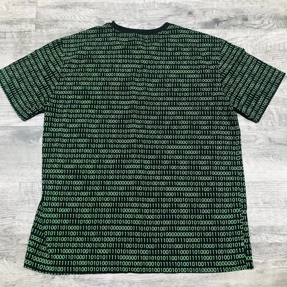 Forever 21 “Hysteria” T Shirt Mens Sz L Green & Black Boys Short Sleeve Tee E2 - Picture 3 of 5